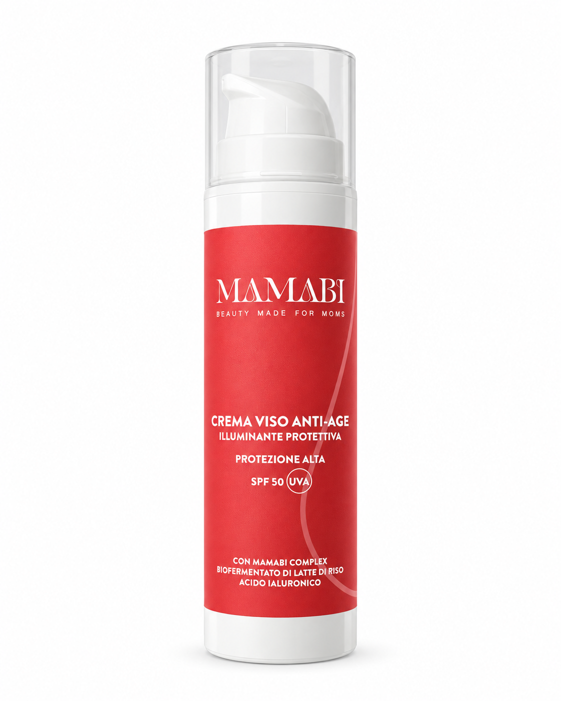 Crema Viso Anti-age, Protettiva e Illuminante - SPF50