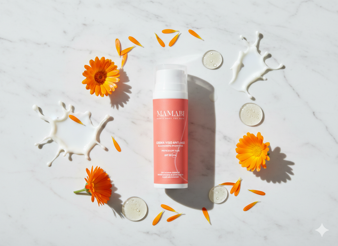 Crema Viso Anti-age Gravidanza, Protettiva e Illuminante - SPF50
