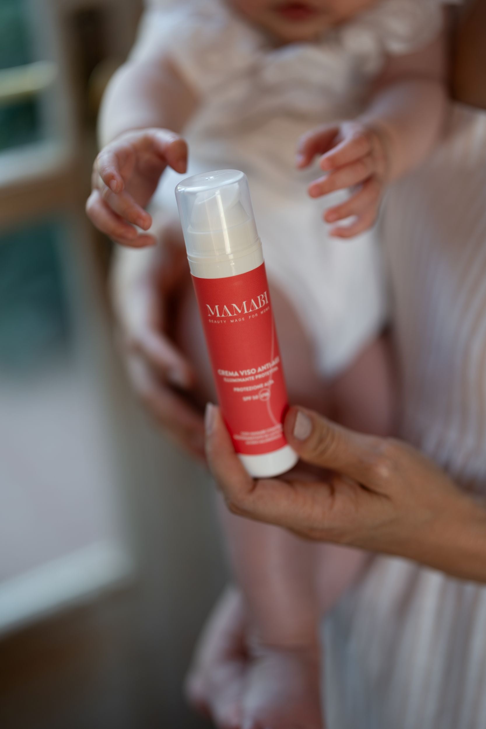 Crema Viso Anti-age Gravidanza, Protettiva e Illuminante - SPF50